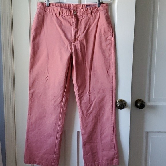 VINEYARD VINES COTTON MEN'S PANTS 33" x 30" PINK LIGHT RED - Picture 4 of 6